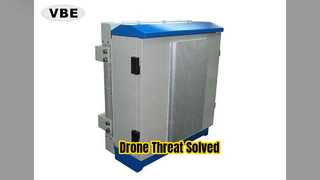 Drone Jammer ระยะ 2 กม. ระบบป้องกันโดรน IP65